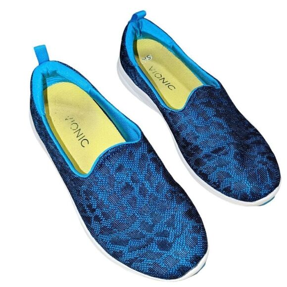 Vionic Shoes - VIONIC AMS‎ 331 Hydra Blue Slip On Women Comfort Shoes Size 9.5